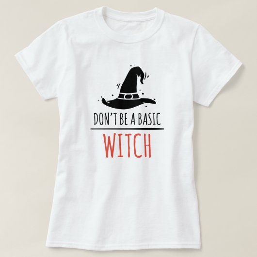Halloween Basic Witch T-Shirt (Design voorkant)