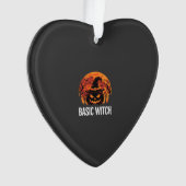 Halloween Basis Heks Pompoen Maan Grafisch Ornament (voorkant)