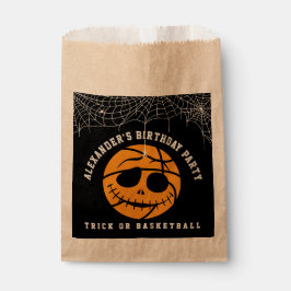 Halloween Basket Ball Trick of Basketbal Verjaarda Bedankzakje