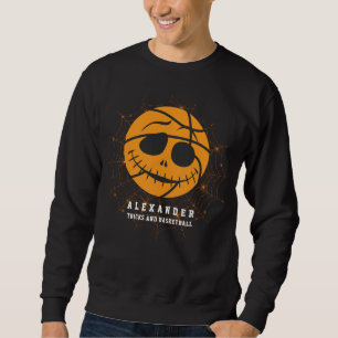 Halloween Basket Ball Trick of Basketbal Verjaarda Trui