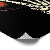 Halloween Basketball Skeleton Skull Player Men Boy Poster (Hoek)