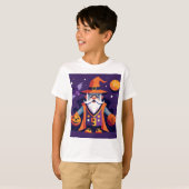 Halloween Basketball Wizard T-shirt (Voorkant volledig)