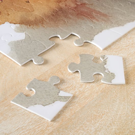 Halloween Basset Hond with Pumpkins Scary Legpuzzel (Zijkant)