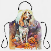 Halloween Basset Hond with Pumpkins Scary Schort (Voorkant)