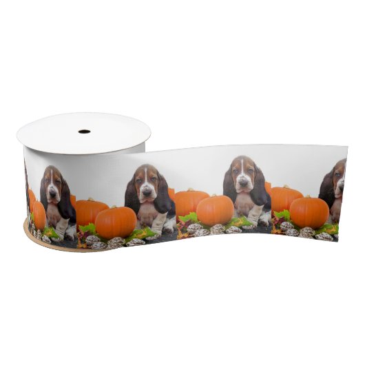 Halloween Basset hound 3-inch satin lint (Spoel)
