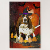 Halloween Basset Hound Dog Legpuzzel (Verticaal)