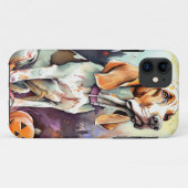 Halloween Basset Hound Met Pompoenen Eng Case-Mate iPhone Case (Achterkant (horizontaal))
