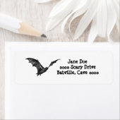 Halloween Bat Adres Label (Insitu)