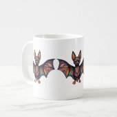 Halloween Bat Alebrije Koffiemok (Voorkant links)