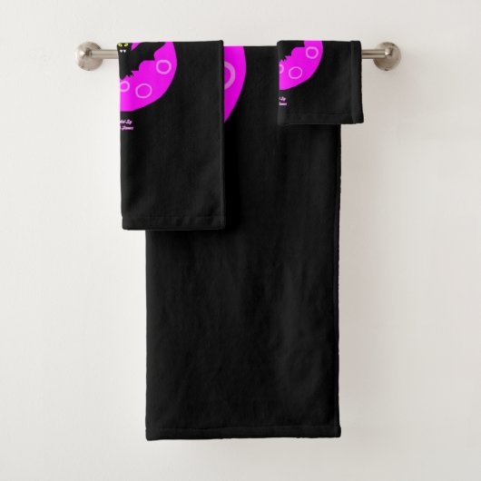 Halloween Bat Bathroom Towel set Bad Handdoek (Insitu)