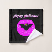 Halloween Bat Bathroom Towel set Bad Handdoek (Wasdoekje)