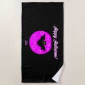 Halloween Bat Beach Towel Strandlaken (Voorkant)
