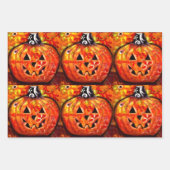 Halloween Bat Black Cat Jack-o-Lantern Decoupage Inpakpapier Vel (Voorkant 2)