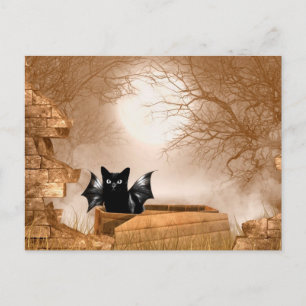 Halloween bat briefkaart