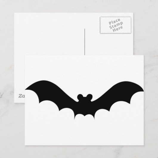 Halloween Bat Briefkaart (Voorkant / Achterkant)