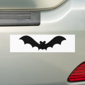 Halloween Bat Bumpersticker (Op auto)