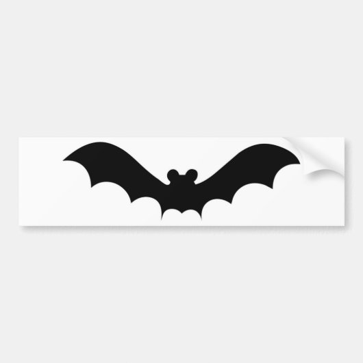 Halloween Bat Bumpersticker (Voorkant)