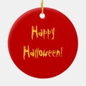 Halloween Bat Cartoon Keramisch Ornament (Achterkant)