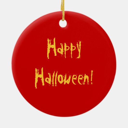 Halloween Bat Cartoon Keramisch Ornament (Achterkant)