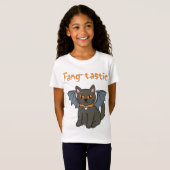 Halloween Bat Cat T-shirt (Voorkant volledig)