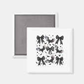Halloween Bat Coquette Bow Halloween Bat Coquette Magneet (Voorkant / Achterkant)
