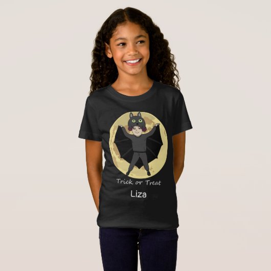 Halloween Bat Costume T-Shirt (Voorkant volledig)