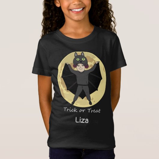 Halloween Bat Costume T-Shirt (Voorkant)