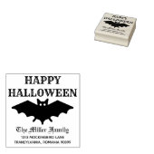 Halloween Bat Crazy Custom Name Rubberstempel (Gestempeld)