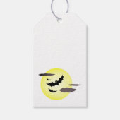Halloween Bat en Full Moon Gift Label Cadeaulabel (Voorkant)