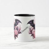 Halloween Bat en Rozen Mok (Midden)
