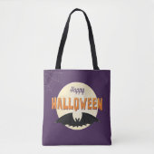 Halloween Bat en Spiderweb Tote Bag (Voorkant)