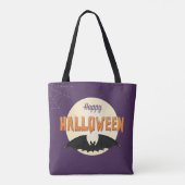 Halloween Bat en Spiderweb Tote Bag (Achterkant)