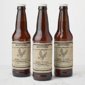 Halloween Bat Eyes Apothecary Bier Label Bier Etiket (Flessen)