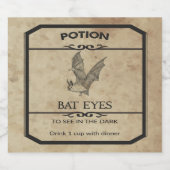 Halloween Bat Eyes Apothecary Bier Label Etiket (Enkel label)