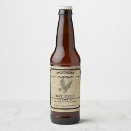 Halloween Bat Eyes Apothecary Bier Label Etiket