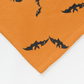 Halloween/bat fleece deken (Hoek)