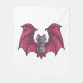 Halloween Bat Fleece Deken (Voorkant)