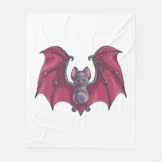 Halloween Bat Fleece Deken (Voorkant)