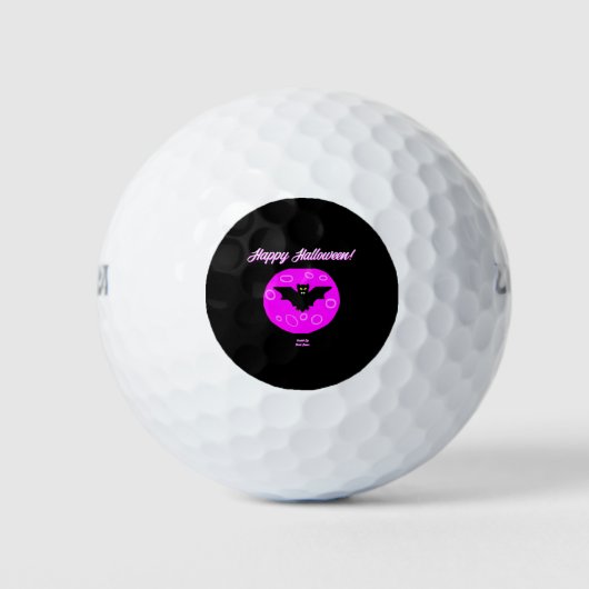 Halloween Bat Golf Balls Golfballen (Voorkant)