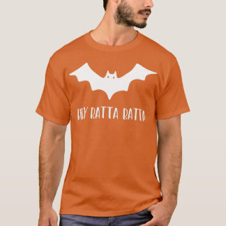 Halloween Bat Grappige Honkbal Lover Hey Batta T-shirt