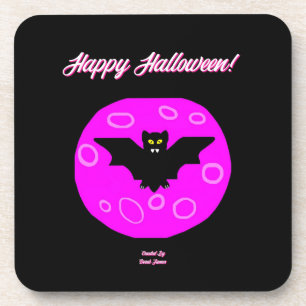 Halloween Bat Hard Plastic Onderzetter