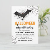 Halloween Bat Invitation Kaart (Staand voorkant)