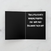 Halloween Bat & Jack-O-Lanterns Personalized Kaart (Binnen)