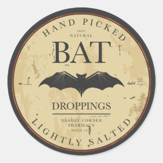 Halloween Bat Label Stickers