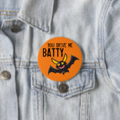 Halloween Bat Large, 3-inch Round Button (In situ)