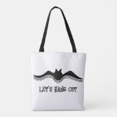 Halloween Bat, laten we gaan Tote Bag (Achterkant)