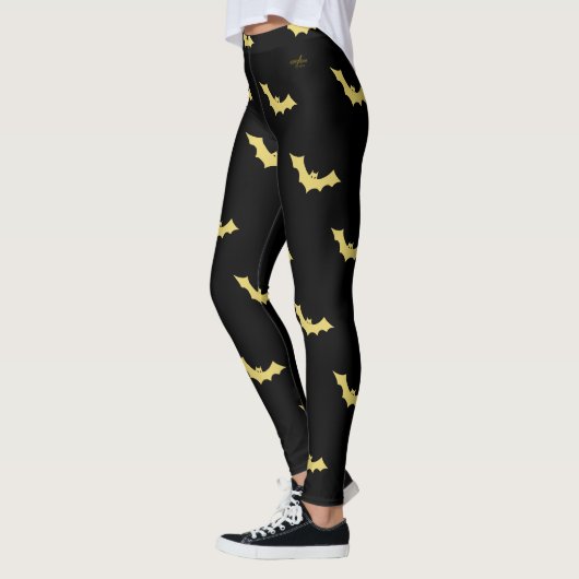 Halloween Bat Leggings ontwerp van Dichteres Adiel (Links)