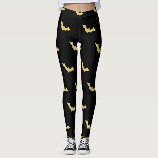 Halloween Bat Leggings ontwerp van Dichteres Adiel (Voorkant)
