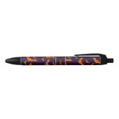Halloween Bat met aangepaste naam Zwarte Inkt Pen (Bovenkant)