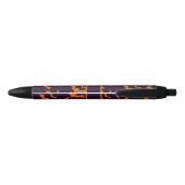 Halloween Bat met aangepaste naam Zwarte Inkt Pen (Achterkant)